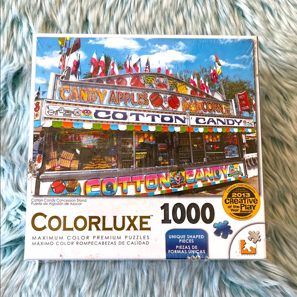 Colorluxe 1000 Piece “Cotton Candy  Concession Stand” Puzzle